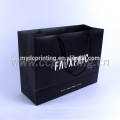 Sac de papier commercial Matt Black avec votre propre logo